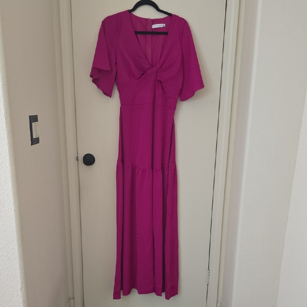 Chic Fuchsia Maxi Dress